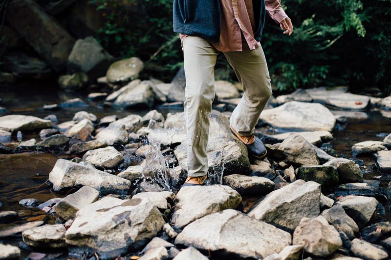 Crossing the river